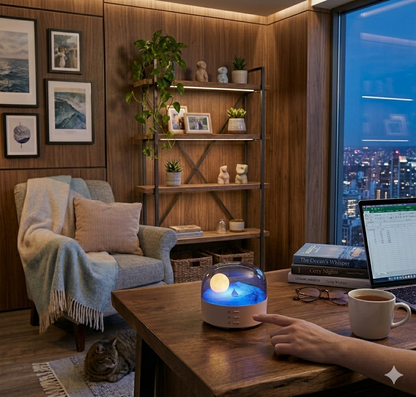 LUNAGLOW: Ocean Moonlight Ambient Lamp